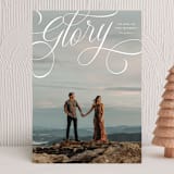 "Beautiful Glory" - Holiday Cards in Snow by Ekko Studio - Front