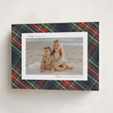 "Christmas tartan" - Holiday Cards in Flannel by Wildfield Paper Co - Folded Card