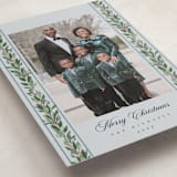 "evergreen garlands" - Holiday Cards in Winter Sky by Rebecca Durflinger - Detail