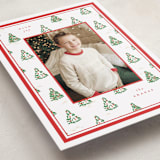 "Little Trees" - Holiday Cards in Candy Cane by Corinne Malesic - Detail
