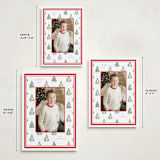 "Little Trees" - Holiday Cards in Candy Cane by Corinne Malesic - Formats Available