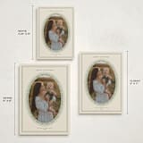 "Classic Oval Frame" - Holiday Cards in Champagne by Studio Suku - Formats Available