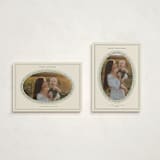 "Classic Oval Frame" - Holiday Cards in Champagne by Studio Suku - Photo Orientation Options