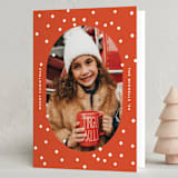 "snowy dots" - Holiday Cards in Santa by Sumak Studio - Folded Card