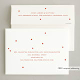 "snowy dots" - Holiday Cards in Santa by Sumak Studio - FREE Recipient Addressing