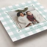 "Festive gingham plaid" - Holiday Cards in Aspen by Alston Foster - Detail