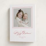 "Gavin" - Holiday Cards in Poinsettia by Kate Ahn - Folded Card