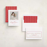 "Gavin" - Holiday Cards in Poinsettia by Kate Ahn - Assembled