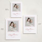 "Gavin" - Holiday Cards in Poinsettia by Kate Ahn - Formats Available