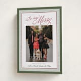 "Merry Striped Frame" - Holiday Cards in Holly Jolly by Alston Foster - Folded Card