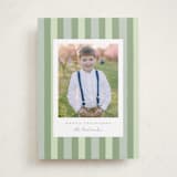 "Christmas stripe" - Holiday Cards in Sage by Sara Hicks Malone - Front