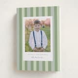 "Christmas stripe" - Holiday Cards in Sage by Sara Hicks Malone - Folded Card