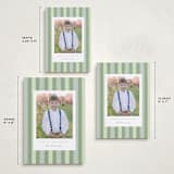 "Christmas stripe" - Holiday Cards in Sage by Sara Hicks Malone - Formats Available