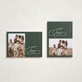 "Pure joy" - Holiday Cards in Pine by Michelle Taylor - Photo Orientation Options