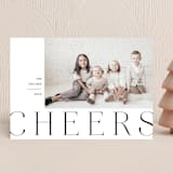 "Bold Blessed" - Holiday Cards in Coal by Paula Pecevich - Front