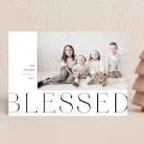 "Bold Blessed" - Holiday Cards in Coal by Paula Pecevich - Front
