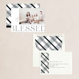 "Bold Blessed" - Holiday Cards in Coal by Paula Pecevich - Assembled