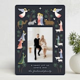 "O Come Let Us Adore Him" - Holiday Cards in Midnight by Jamie Alexander - Front