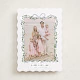 "Ribbonly Frame" - Holiday Cards in Juniper by Itsy Belle Studio - Front