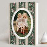 "Holiday Garland Ribbon" - Holiday Cards in Gumdrop by Jackie Crawford - Folded Card