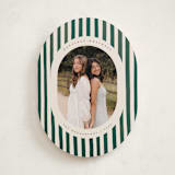 "Vintage Stripes" - Holiday Cards in Pine Needle by Teju Reval - Front