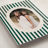 "Vintage Stripes" - Holiday Cards in Pine Needle by Teju Reval - Detail