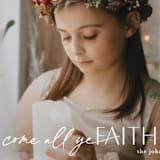 "come all ye faithful" - Holiday Cards in Froth by Liz Conley - Detail