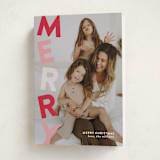 "Stacked" - Holiday Cards in Peppermint by Olivia Williams - Folded Card