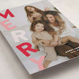 "Stacked" - Holiday Cards in Peppermint by Olivia Williams - Detail