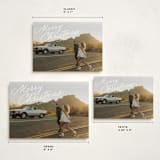 "Retro Slant" - Holiday Cards in Snow by Everett Paper Goods - Formats Available