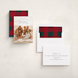 "Arched Type" - Holiday Cards in Midnight by Erica Krystek - Assembled
