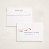 "Off Script" - Holiday Cards in Cherry by Annie Clark - FREE Recipient Addressing