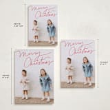 "Off Script" - Holiday Cards in Cherry by Annie Clark - Formats Available