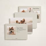 "very merry little Christmas" - Holiday Cards in Snowfall by Leah Ragain - Back of Card Options