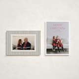"Red Letter Christmas" - Holiday Cards in Peppermint by Stephanie Hawkes - Photo Orientation Options