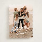 "what fun!" - Holiday Cards in Snow by Susan Asbill - Front