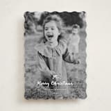 "Written Sentiment" - Holiday Cards in Snow by Ashley Iwafuchi - Front