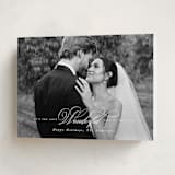 "Most Wonderful Time" - Holiday Cards in Snow by Leah Bisch - Folded Card