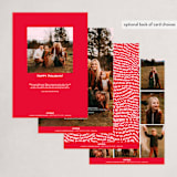 "Rejoice in hope" - Holiday Cards in Ruby by Annie Clark - Back of Card Options