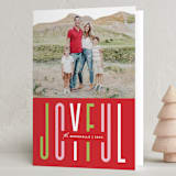 "Festive Type" - Holiday Cards in Candied Apple by Olivia Raufman - Folded Card