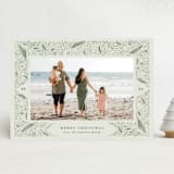 "Winter Greenery" - Holiday Cards in Sage by Amy Payne - Front
