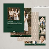 "Beautiful Border" - Holiday Cards in Spruce by Makewells - Back of Card