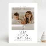 "Very merry xmas" - Holiday Cards in Ink by Ana de Sousa - Front