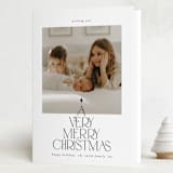 "Very merry xmas" - Holiday Cards in Ink by Ana de Sousa - Folded Card