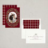 "Folksy Christmas" - Holiday Cards in Mulled Wine by Brooke Chandler - Assembled
