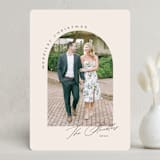 "Simplest Arch" - Holiday Cards in Ecru by Erica Krystek - Front