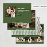 "Tender Frame" - Holiday Cards in Peridot by Olivia Raufman - Back of Card Options