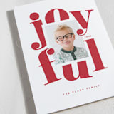 "Joyful Whimsy" - Holiday Cards in Candy Cane by Jessica Corliss - Detail