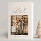 "Christmastime" - Holiday Cards in Eggnog by Design Lotus - Folded Card