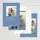 "Wonder Winterland" - Holiday Cards in Twilight by Up Up Creative - Back of Card Options